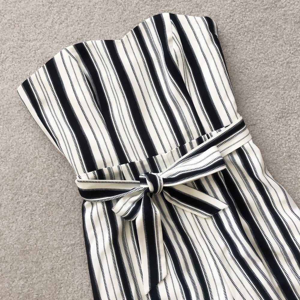 H&M | Striped Wide Leg Jumpsuit (optional straps) - Picture 7 of 7